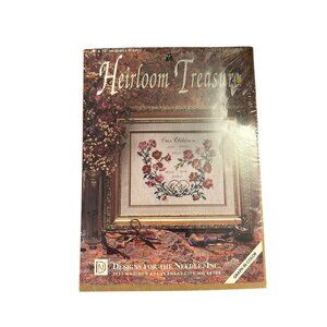 Heirloom Treasure Vintage Cross Stitch Kit Our Children Family Names Floral Desi